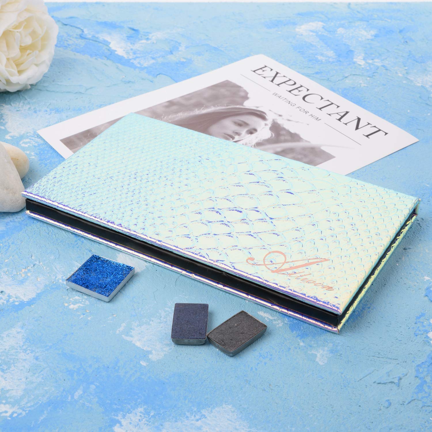 Allwon travel size empty magnetic palette for beauty storage