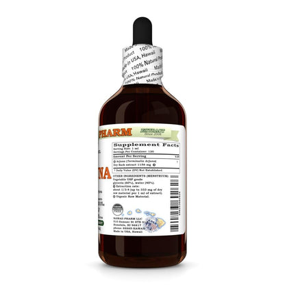Hawaii Pharm Terminalia Arjuna liquid extract Four Fluid Ounces supplement bottle packaging