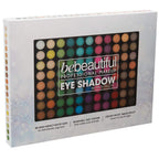 Angle view of the sleek black storage case housing the 88 color eyeshadow set