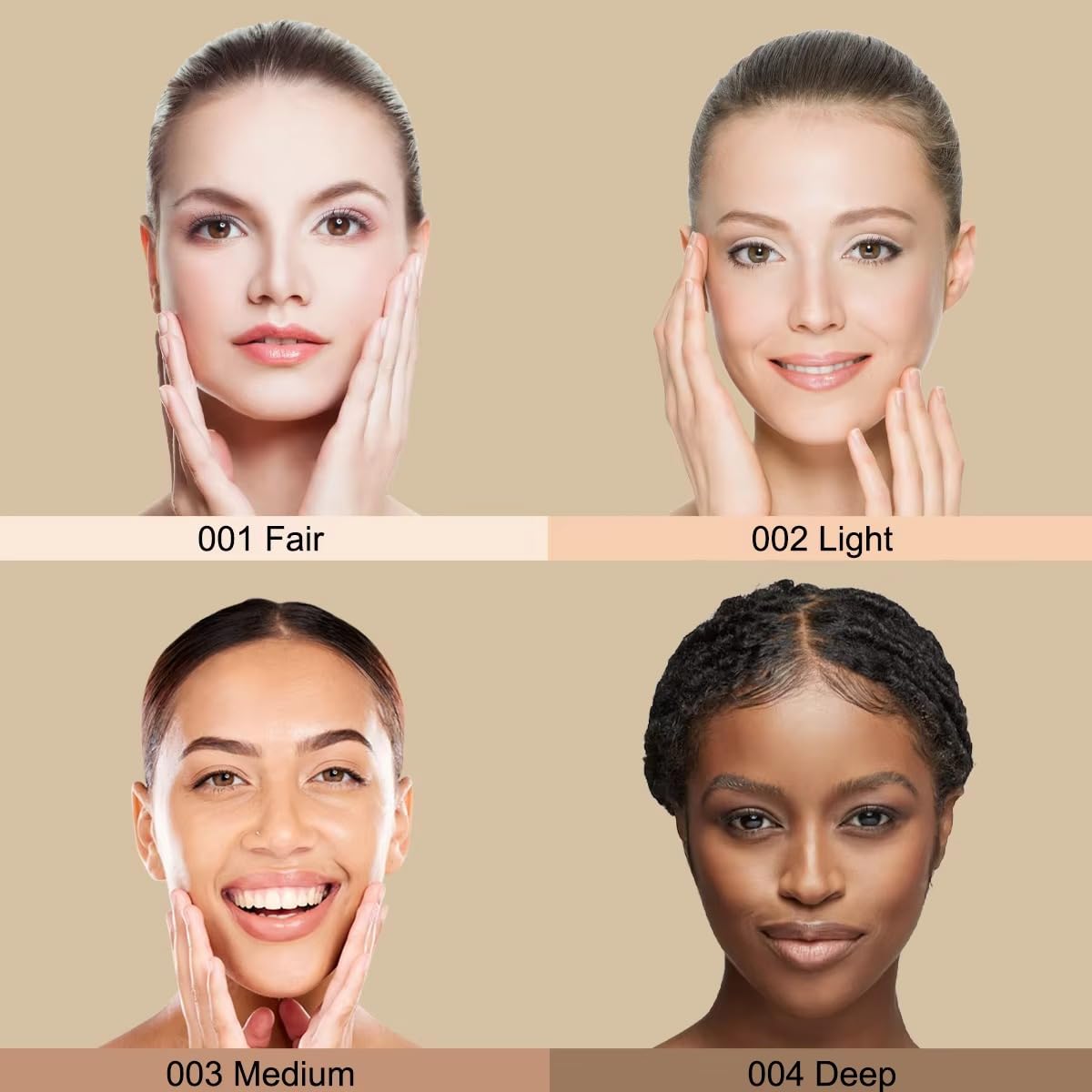 Corlo 3-in-1 contour palette 002-Light open showing powder pans