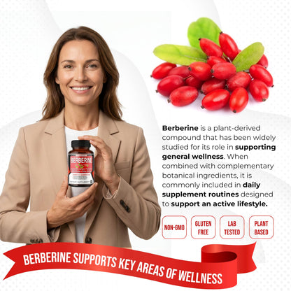 Ultra Herbs Berberine 150 capsules bottle label details