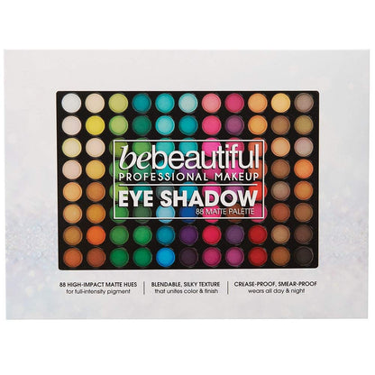 Professional makeup artist using ForPro Bebeautiful 88 shade palette