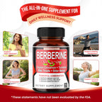 Ultra Herbs Berberine capsule health benefits infographic