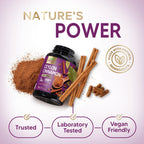 Nature's Choice 1800mg cinnamon capsules bottle in packaging