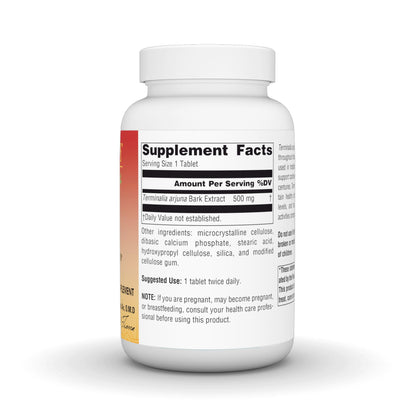 Planetary Herbals Arjuna Full Spectrum supplement label showing ingredients and facts
