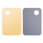 Dual-ended stainless steel spatula for makeup blending