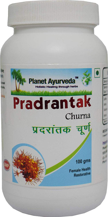 Planet Ayurveda Pradrantak Churna herbal supplement ingredients label view