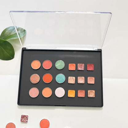 Udtip makeup palette set including 40 adhesive metal stickers