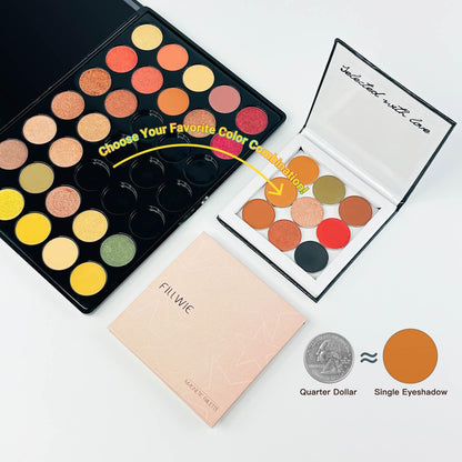 Fillwie pink palette held in hand to show size scale