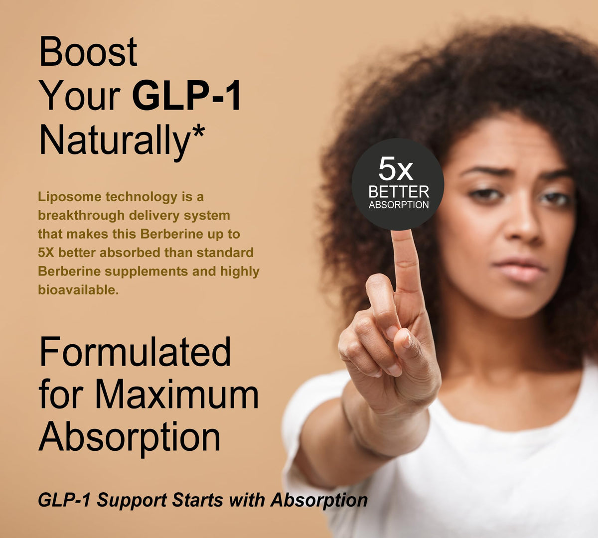 Dlnia Liposomal Berberine 3x Strength metabolic support bottle