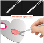 Luxspire stainless steel nail art and lipstick mixing palette