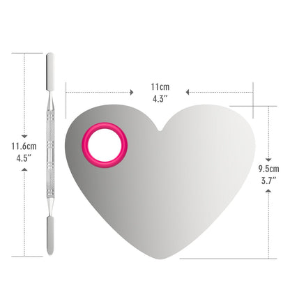Luxspire cosmetic blending tool set including palette and spatula