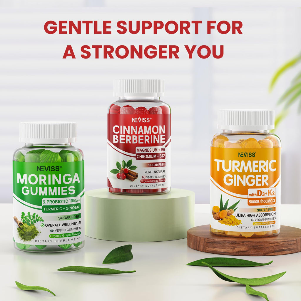 Neviss health supplement packaging for metabolic and blood sugar support