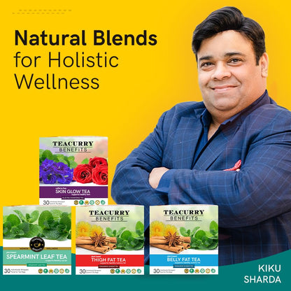 Teacurry Ayurvedic arjuna bark tea preparation showing traditional herbal recovery steps
