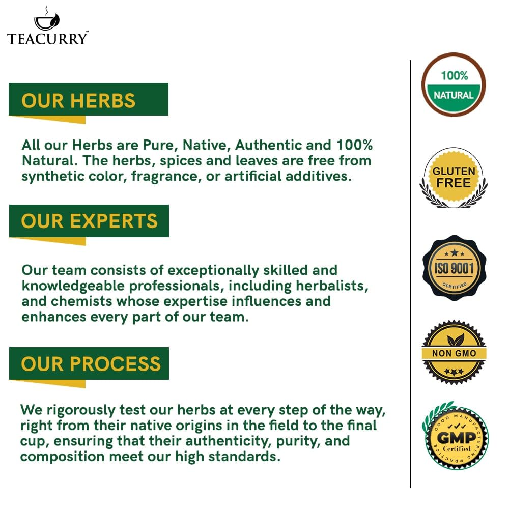 Teacurry organic antioxidant rich arjuna bark for liver detoxification and vitality