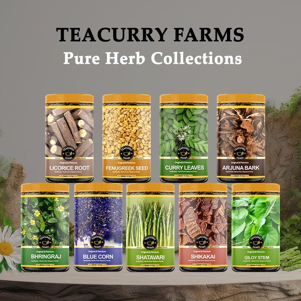 Teacurry 100g premium herbal tea tin for managing cholesterol and blood circulation