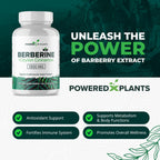 Powered X Plants metabolic support capsules nutrition facts label