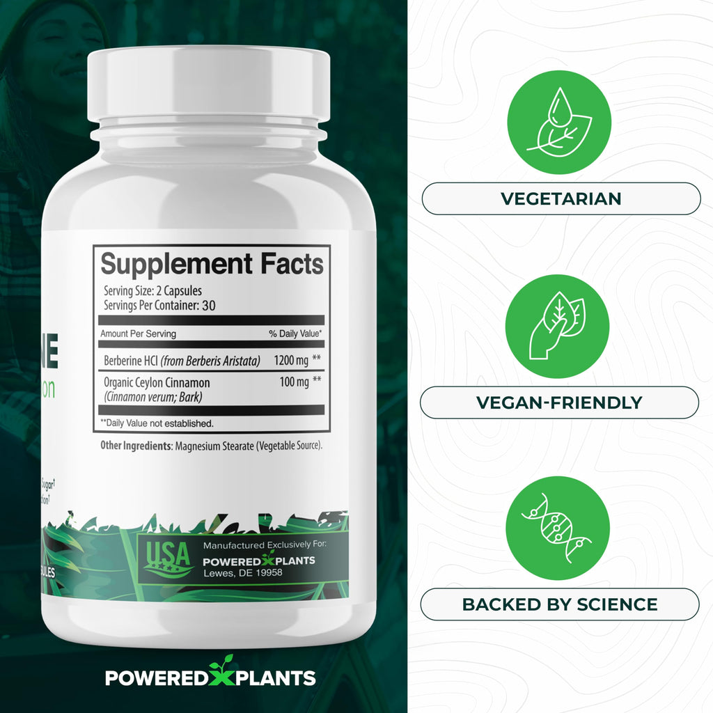 Close up of Powered X Plants dietary supplement capsules