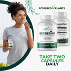 Powered X Plants Pure Berberine capsules for immune and metabolic health