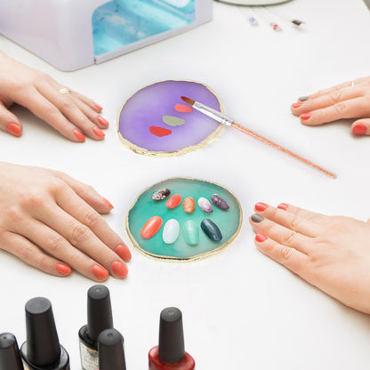 Tbestmax resin plate used for mixing makeup foundation.