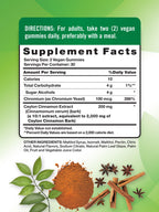 Natures Truth Cinnamon supplement nutritional label