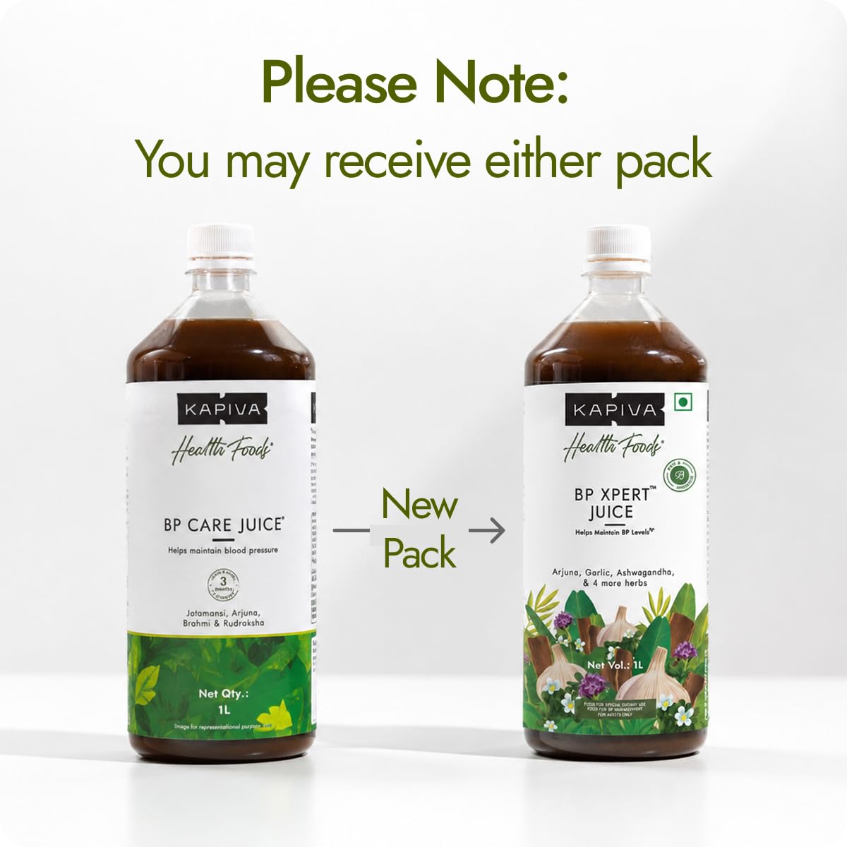 Kapiva Ayurvedic heart health liquid supplement bottle side view highlighting the GMP certification badge