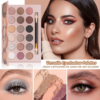 Liquid foundation lip gloss collection and black mascara included in the Kavcent cosmetics set