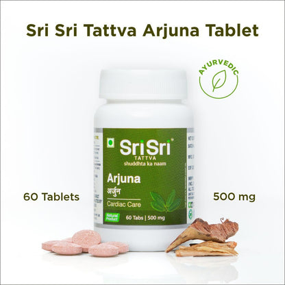 Sri Sri Tattva Arjuna sixty tablets heart health supplement packaging details