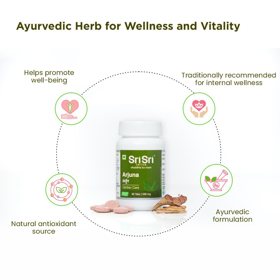 Ayurvedic heart care tablets by Sri Sri Tattva with natural ingredients