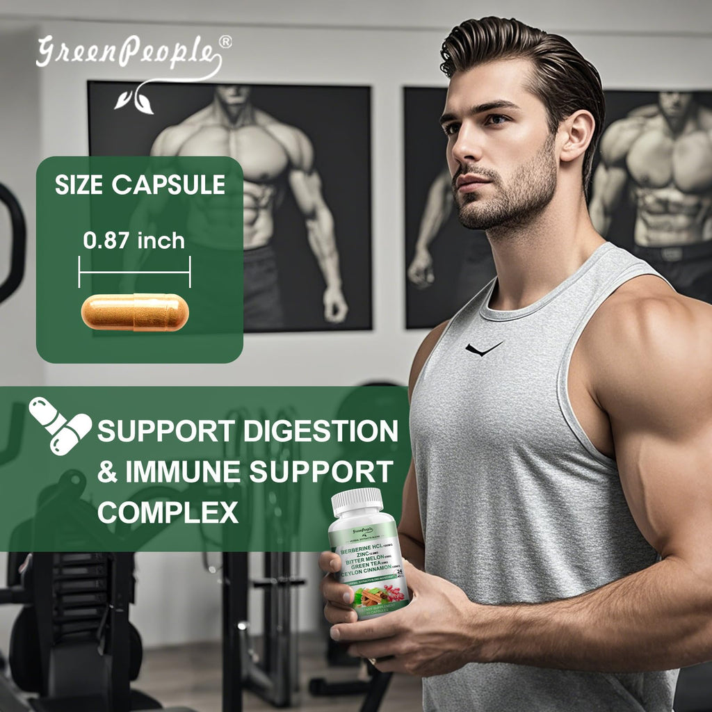 Greenpeople Berberine 1500mg capsule supply for wellness