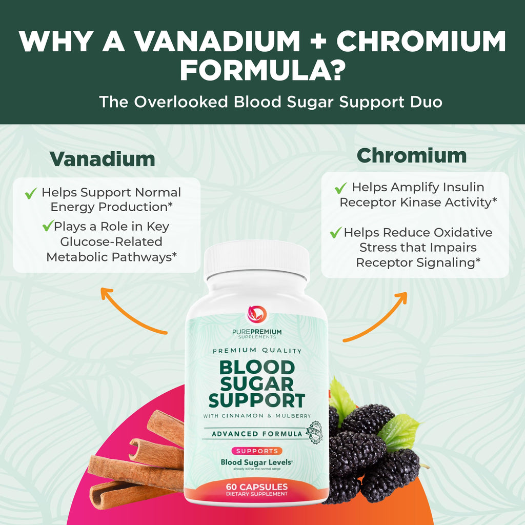 PurePremium Blood Sugar Support bottle USA manufacturing stamp