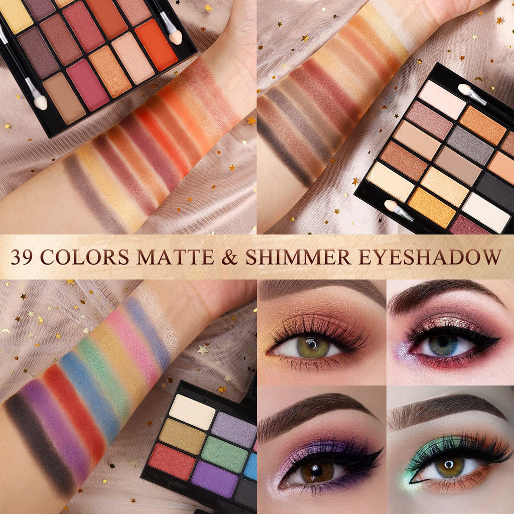 Morneca makeup kit open showing eyeshadow palette