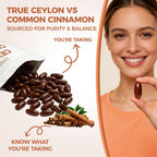 Lirae 300 count Ceylon cinnamon softgels dietary supplement packaging