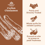 Organic India True Cinnamon bottle label details