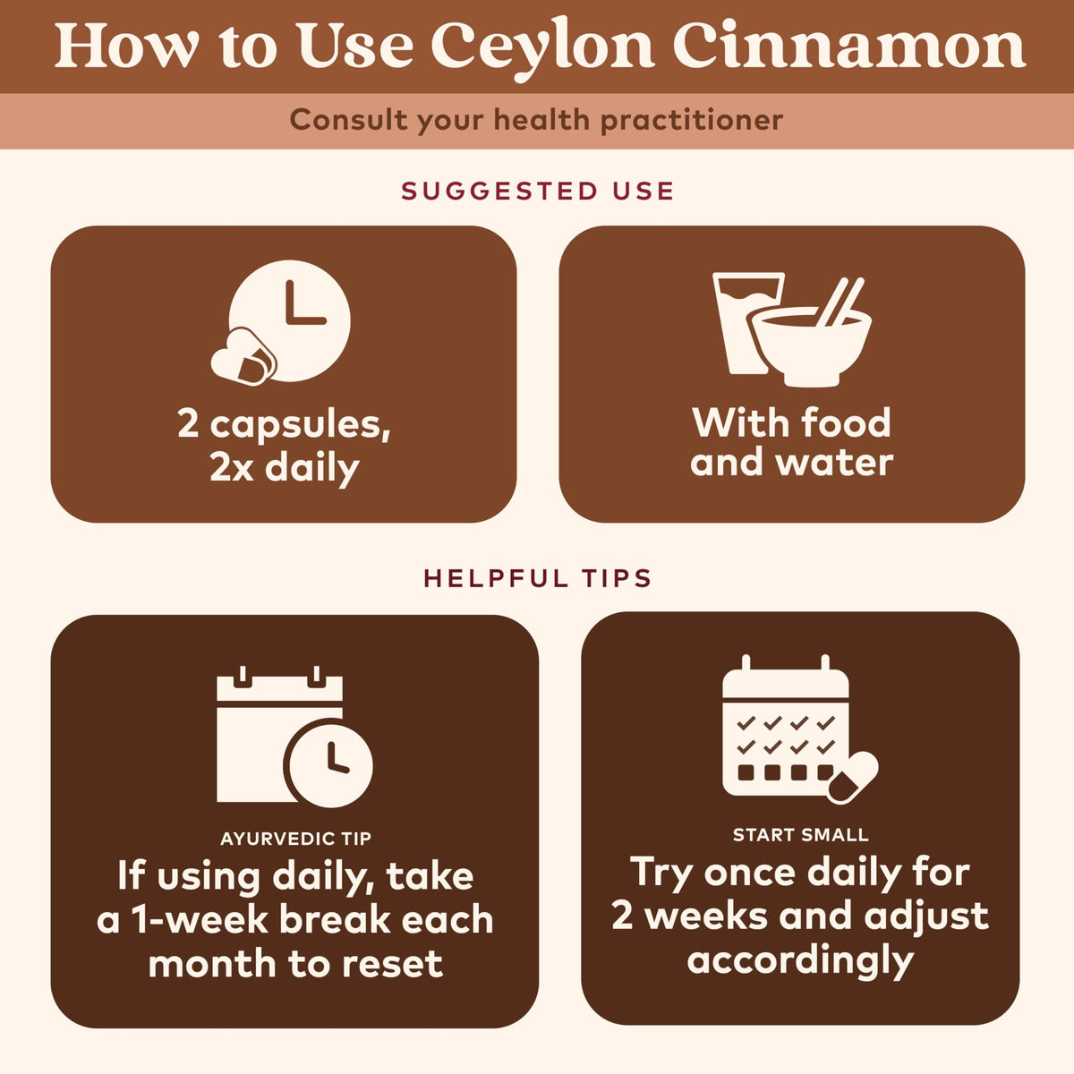 USDA Organic certified Ceylon cinnamon bottle