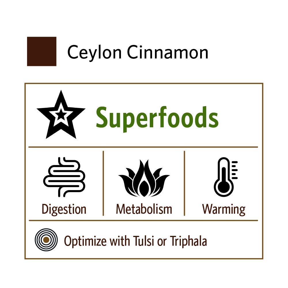 Organic India cinnamon for sugar metabolism support