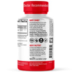 Side profile of Natures Fusions metabolic support bottle