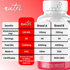 Ingredients list for Natures Fusions Dihydroberberine