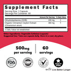 Capsule size and texture of Natures Fusions supplement