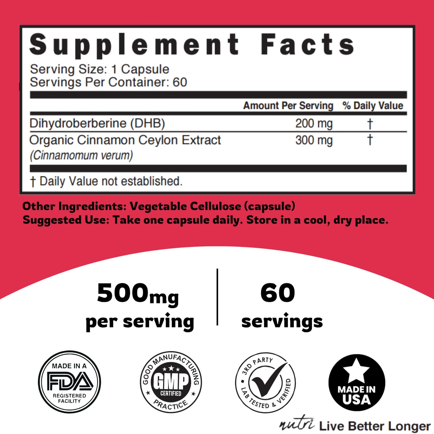 Capsule size and texture of Natures Fusions supplement