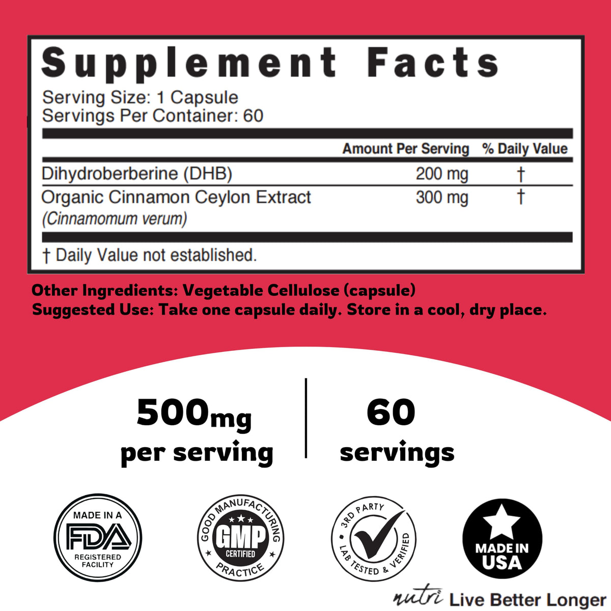 Capsule size and texture of Natures Fusions supplement
