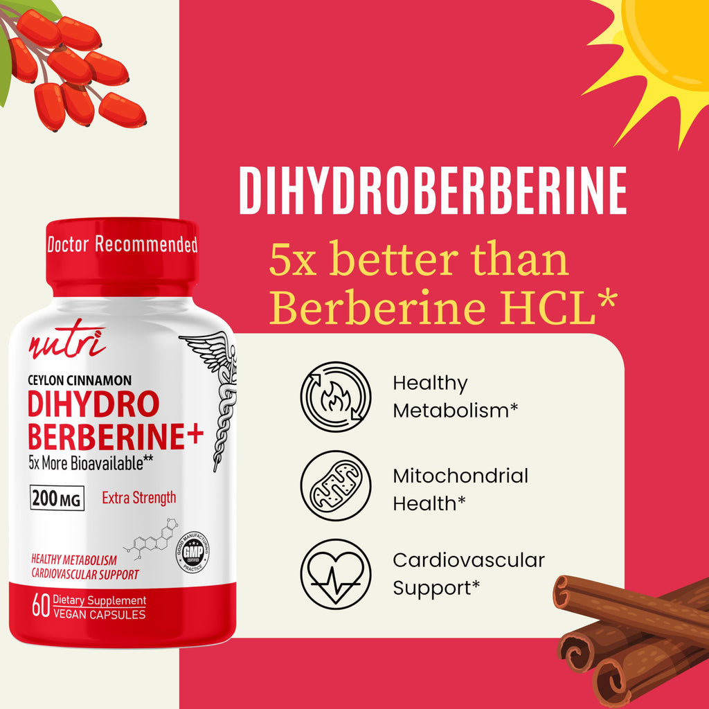 Natures Fusions Dihydroberberine 60 count bottle packaging