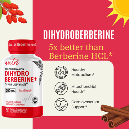 Natures Fusions Dihydroberberine 60 count bottle packaging