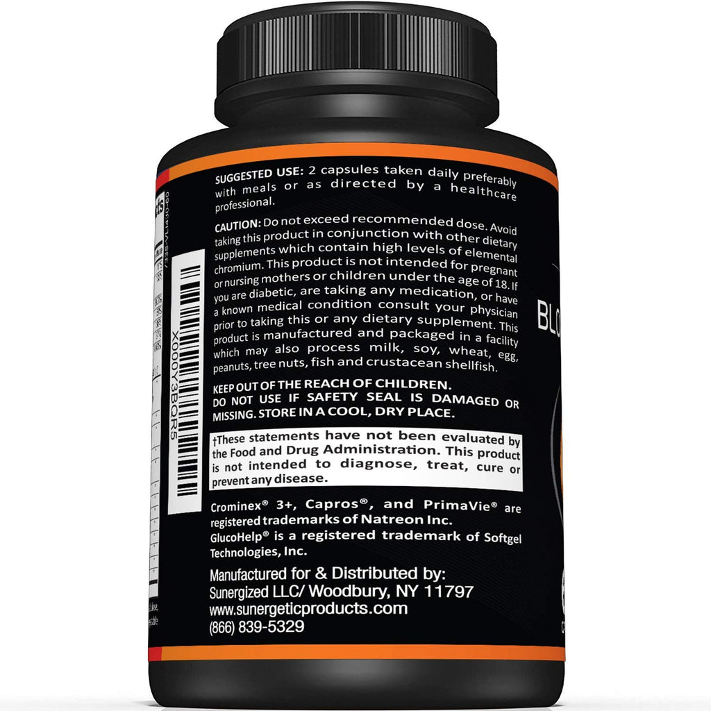 Sunergetic metabolic support capsules supplement facts