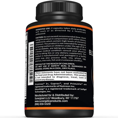 Sunergetic metabolic support capsules supplement facts