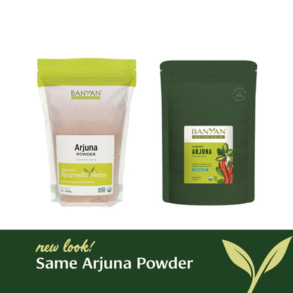 Finely milled raw Ayurvedic Arjuna powder for healthy circulation support