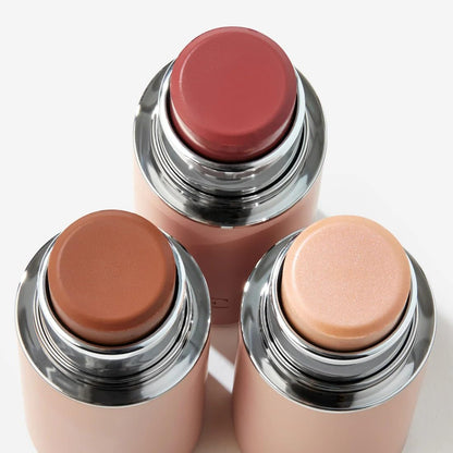 EarthsCure skincare infused makeup sticks highlighting hyaluronic acid and niacinamide benefits
