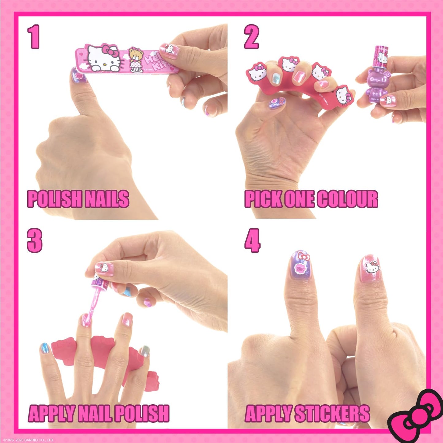 Townley Girl pretend play beauty kit with application brushes and nail file