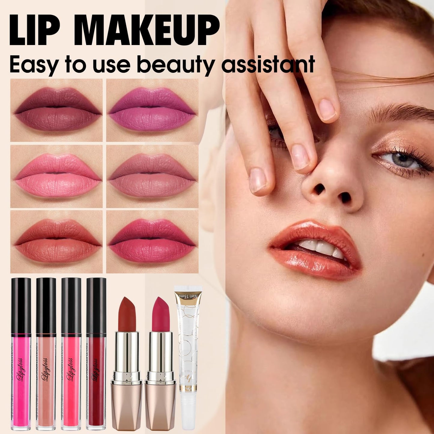 VESPRO travel friendly teenage girl makeup set packaging and contents overview.