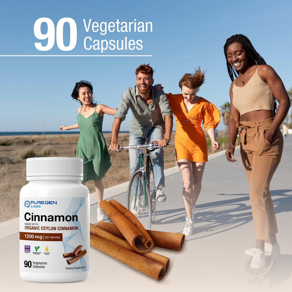 Puregen Labs Organic Ceylon Cinnamon Non-GMO certification label